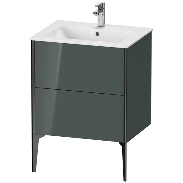 Duravit Xviu Floor Standing Vanity Unit Dolomiti Gray High Gloss